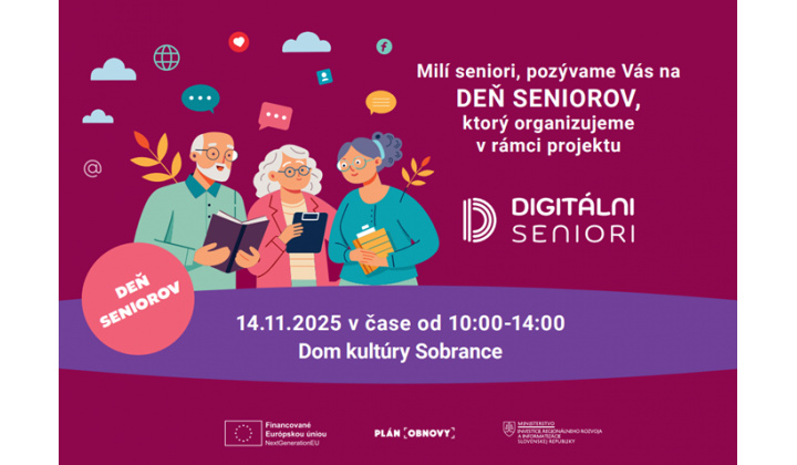 Deň seniorov v Sobranciach 14. novembra 2025 v Dome kultúry v Sobranciach