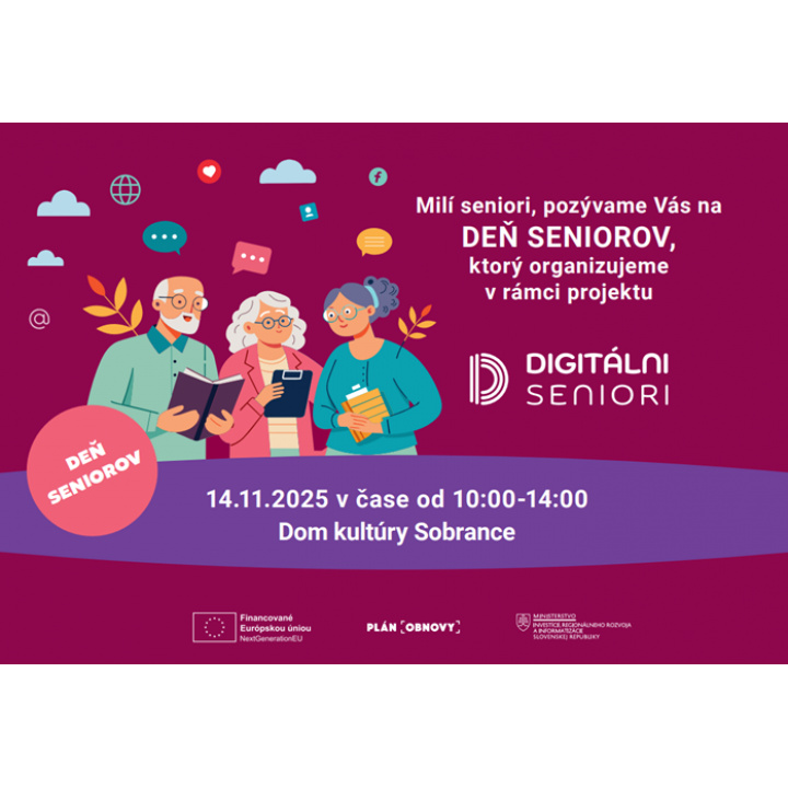 Deň seniorov v Sobranciach 14. novembra 2025 v Dome kultúry v Sobranciach