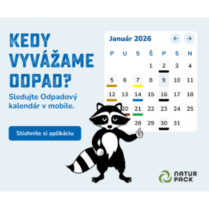 Odpadový kalendár – NATUR-PACK