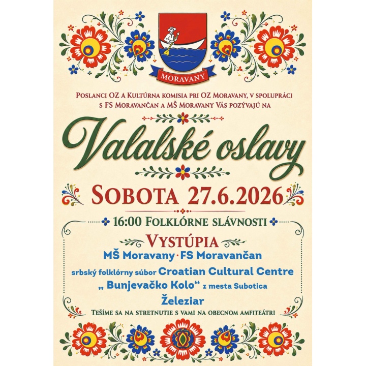 Valalské oslavy 27.06.2026