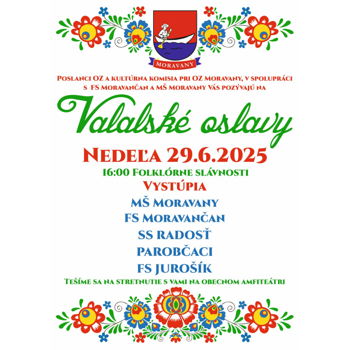 Valalské oslavy dňa 29.06.2025