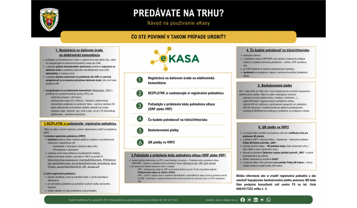 Zmena pravidiel používania virtuálnej registračnej pokladnice (VRP), ktorá sa dotýka aj organizácie tradičných jarmokov a podujatí
